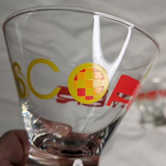 Martini glasses - pair of disco fever martini glasses - Picture 2 of 6